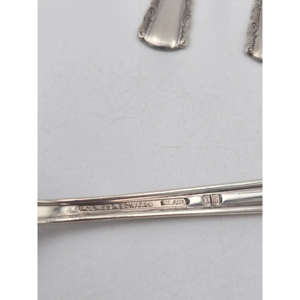6 Holmes & Edwards May Queen Silverplate salad Forks 6.5 Inch IS Inlaid 1951